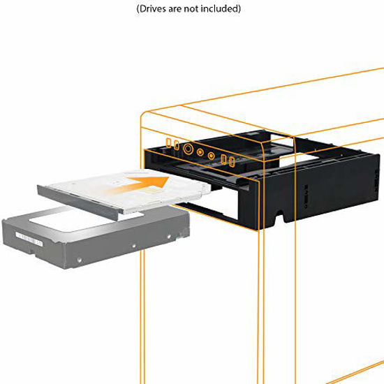 Picture of ICY DOCK 5.25 Ext. Bay to 3.5 HDD/Device Bay + Ultra Slim ODD Bay Mounting Kit Bracket Adapter - Flex-FIT Duo MB343SPO