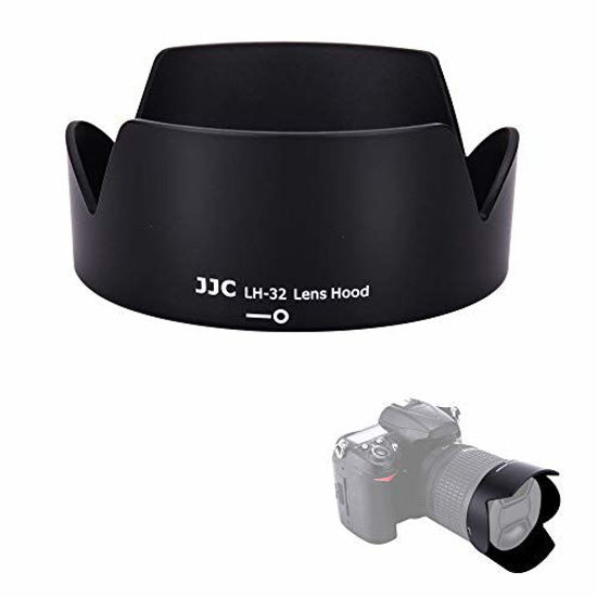 Picture of JJC Reversible Dedicated Lens Hood Shade for Nikon AF-S DX 18-140mm f/3.5-5.6G ED VR, AF-S DX 18-105mm f/3.5-5.6G ED VR, AF-S DX 18-135mm f/3.5-5.6G ED IF, Nikon HB-32 Replacement Lens Hood