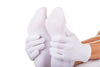 Picture of Paxcoo 12 Pairs XL White Cotton Gloves for Dry Hand Moisturizing Cosmetic Eczema Hand Spa and Coin Jewelry Inspection