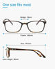 Picture of ANRRI Blue Light Blocking Glasses Anti Eyestrain UV Filter Computer Game Eyeglasses Lightweight Frame