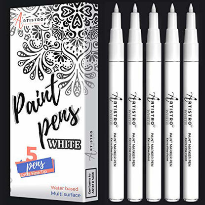 ARTISTRO Metallic Paint Pens for Rock Painting, Stone, Ceramic, Glass,  Wood, Fabric, Pebbles, Scrapbook Journals, Photo Albums, Card Stocks. Set  of 12