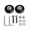 Picture of F-ber Luggage Suitcase Wheels Replacement 40mm x 18mm with ABEC 608zz Inline Outdoor Skate Replacement Wheels, One Set of (2) Wheels (OD:40 W:18 ID:6 Axles:35)