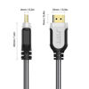 Picture of JYFT HDMI Cable 3ft - HDMI 2.0 (4K @ 60fps), High Speed with Ethernet 18Gbps, Audio Return, Video 4K 2016P HD, 1080P 3D, Blue-ray, Support Apple TV, Xbox, PS3, PS4, HDTV, 1Pack