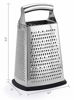 Picture of Professional Box Grater, 100% Stainless Steel with 4 Sides, Best for Parmesan Cheese, Vegetables, Ginger, XL Size