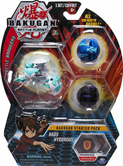 Picture of Bakugan Starter Pack 3-Pack, Haos Hydorous, Collectible Action Figures, for Ages 6 and up