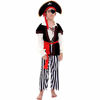 Picture of Pirate Costume Kids Deluxe Costume Pirate Dagger Compass Earring Purse for Halloween Party (M)