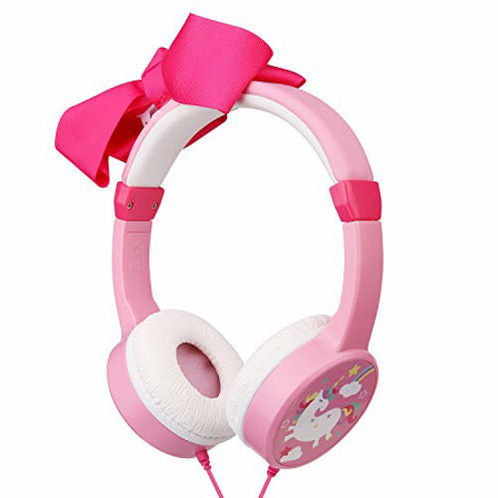 GetUSCart Girls Headphones Bowknot Headphone Apply Teens Child