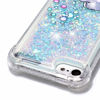 Picture of CAIYUNL for iPod Touch 6 Case,iPod Touch 5 Case Glitter, Liquid Sparkle Bling Quicksand Clear TPU Protective Cute Kids Girls Cover for Apple iPod Touch 6th Generation/iPod Touch 5th Gen -Blue Elephant