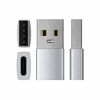 Picture of Satechi Type-A to Type-C Adapter Converter - USB-A Male to USB-C Female - Compatible with iMac, MacBook Pro/MacBook, Laptops, PC, Computers and More (Silver)