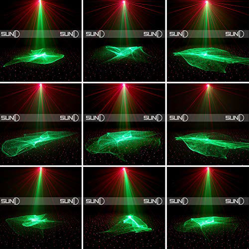 Getuscart Suny Mini Portable Cordless Laser Lights Rechargeable Rg Aurora Patterns Gobo