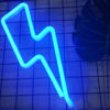 Picture of Blue Lightning Neon Light,LED Lightning Sign Shaped Decor Light,Wall Decor for Christmas,Birthday Party,Kids Room, Living Room, Wedding Party Decor