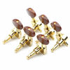 Picture of Swhmc 3R 3L Semi-Closed Golden Guitar String Tuners Tuning Keys Pegs Machine Heads Knobs Locking Tuners for Acoustic, Electric Guitar