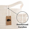 Picture of Little Hippo 3pc Large Cotton Rope Basket (21"x16") 100% Natural Cotton! Rope Basket, Woven Storage Basket, Large Basket, Blanket Basket Living Room, Toy Basket, Pillow Basket, Round Basket