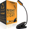 Picture of Giftable Amber Book Light - Blue Light Blocking - Night Reading Light by Amber Light Store. Rechargeable. 1600K for Reading in Bed at Night. Perfect as a Giftable Kindle Light and LED Book Light.