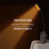 Picture of Giftable Amber Book Light - Blue Light Blocking - Night Reading Light by Amber Light Store. Rechargeable. 1600K for Reading in Bed at Night. Perfect as a Giftable Kindle Light and LED Book Light.