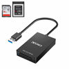 Picture of XQD Card Reader, Rocketek USB3.0 XQD/SD Card Reader Dual Slot Memory Card Reader 5Gpbs Super Speed Compatible with Sony G/M Series, Lexar 2933x/1400x USB Mark XQD Card, SD/SDHC Card for Windows/Mac OS