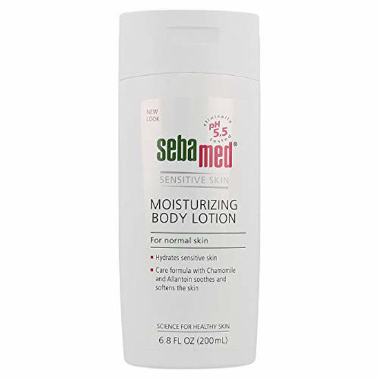 Picture of Sebamed Moisturizing Lotion pH 5.5 for Sensitive Skin Dermatologist Recommended Moisturizer 6.8 Fluid Ounces (200 Milliliters)