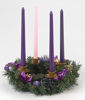 Picture of Purple Ribbon Advent Wreath