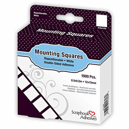 Picture of Scrapbook Adhesives by 3L Repositionable Mounting Squares, 1000-Pack