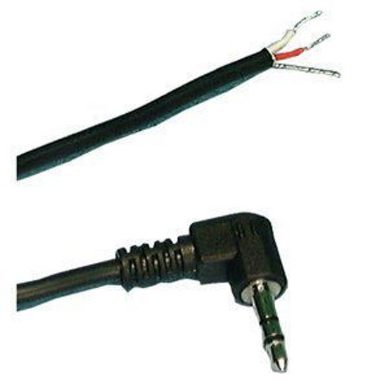 Picture of 3.5mm Stereo Right Angle Plug to Bare Wire : 70-3536 (1)