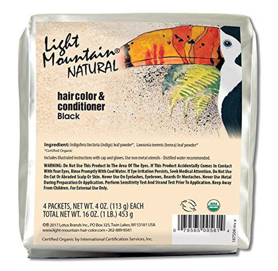 Picture of LIGHT MOUNTAIN Natural Hair Color Bulk, Black, 6 Oz