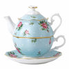 Picture of Royal Albert New Country Roses One Tea Set, Mostly Blue with Multicolored Floral Print
