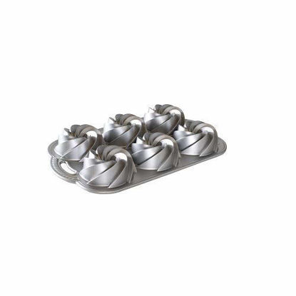 Picture of Nordic Ware Heritage Bundtlette Cake Pan, Metallic, Silver