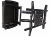 Picture of Monoprice Recessed Full-Motion Articulating TV Wall Mount Bracket - for TVs 42in to 63in Max Weight 200lbs Extension Range of 3.94in to 25.0in VESA Patterns Up to 800x500 Black