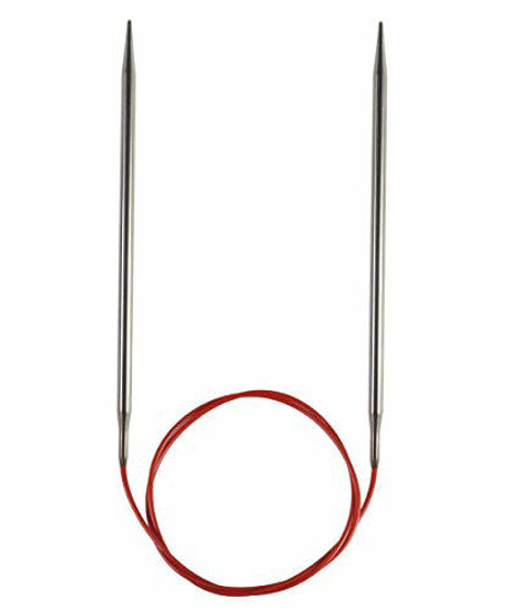 Picture of ChiaoGoo Red Lace Circular 40 inch (102cm) Stainless Steel Knitting Needle Size US 4 (3.5mm) 7040-4