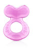 Picture of Nuby Silicone Teethe-eez Teether with Bristles, Includes Hygienic Case, Pink