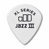 Picture of Dunlop 498P1.5 Tortex Jazz III XL, White, 1.5mm, 12/Player's Pack