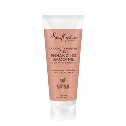Picture of SheaMoisture Coconut & Hibiscus Curl Enhancing for Thick, Curly Hair Smoothie to Reduce Frizz 3.2 oz (I0080326)