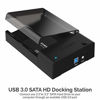 Picture of Sabrent USB 3.0 to SATA External Hard Drive Lay-Flat Docking Station for 2.5 or 3.5in HDD, SSD [Support UASP] (EC-DFLT)