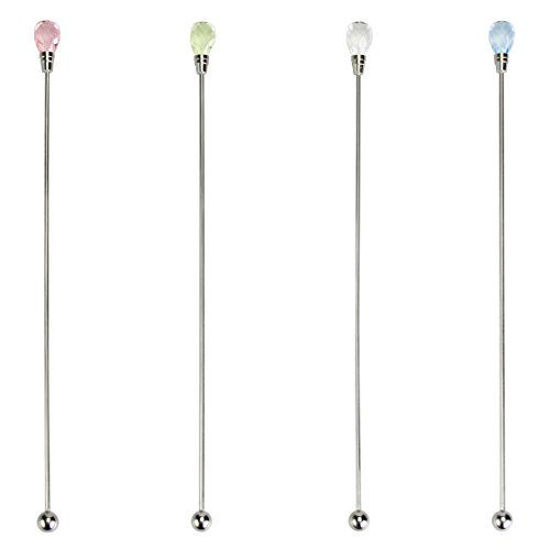 Picture of kilofly Rhinestone Party Stir Swizzle Stick Value Pack, Set of 4