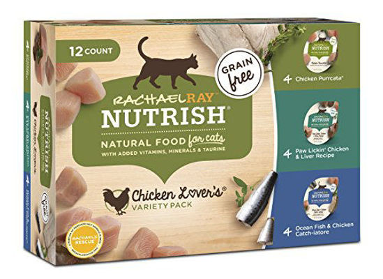 Picture of Rachael Ray Nutrish Natural Wet Cat Food, Chicken Lovers Variety Pack, 2.8 Ounce Cup (Pack of 12), Grain Free