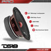 Picture of DS18 PRO-X6.4BM Loudspeaker - 6.5", Midrange, Red Aluminum Bullet, 500W Max, 250W RMS, 4 Ohms - Premium Quality Audio Door Speakers for Car or Truck Stereo Sound System (1 Speaker)