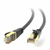 Picture of Ethernet Cable, RJ45 Cable, 26AWG Cat 8 6Feet (2 Pack) LAN, High Speed Network Cable with Gold Plated RJ45 Connector 40Gbps 2000Mhz S/FTP LAN Wires for Gaming, Xbox, Modem, Router