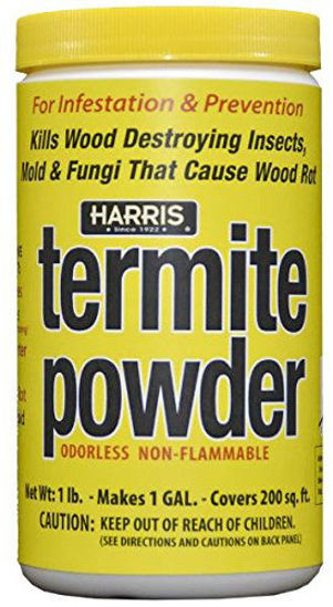Picture of HARRIS Termite Treatment and Mold Killer, 16oz Powder, Makes 1 Gallon Liquid Spray for Preventing, Controlling and Killing Termites, Wood Destroying Beetles, Carpenter Ants and More