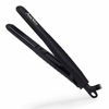 Picture of AmoVee Mini Flat Iron Smart Ceramic Tourmaline Hair Straightener Negative Ionic Technology for Travel, Black