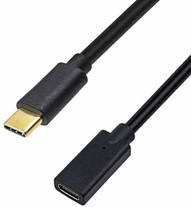Picture of Poyiccot USB Type C Extension Cable (3.3Ft/1M), High Speed Super Fast Gen 2 (10Gbps) USB 3.1 Type C Male to C Female Extension Charging & Sync Cable Cord For Nintendo Switch, Macbook & More (Straight)