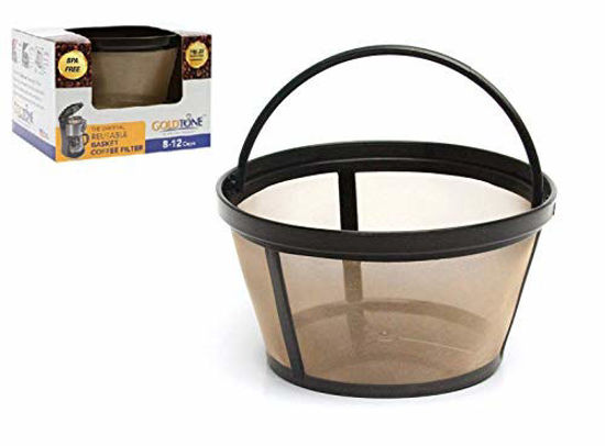 Picture of GOLDTONE Reusable 8-12 Cup Basket Coffee Filter fits Mr. Coffee Makers and Brewers, BPA Free