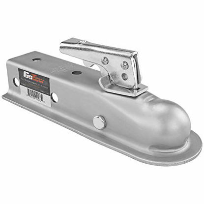Picture of GoTow 2" Hitch Ball 2" Channel Straight Coupler, Class 2 - for Towing RV, Boat, Camper w/GTW of 3500lbs