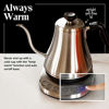 Picture of Gooseneck Electric Kettle with Temperature Control & Presets - 1L, Stainless Steel - Tea & Pour Over Coffee Kettle