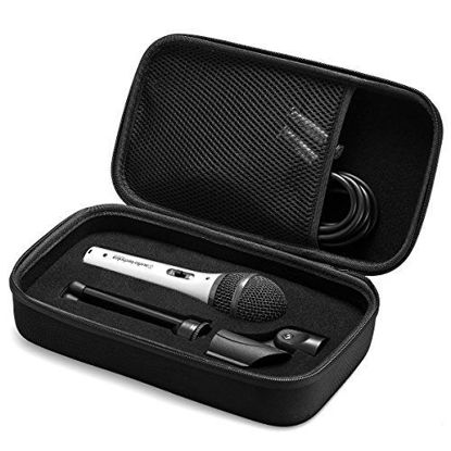 Picture of Hard Case Compatible with Audio-Technica ATR2100 USB Cardioid Dynamic USB XLR Microphone. / Shure SM58 / Samson Q2U.