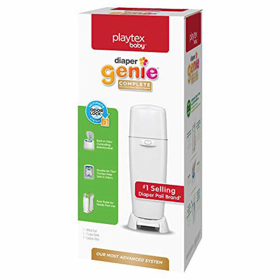 Playtex diaper genie complete white sale diaper pail with 1 refill