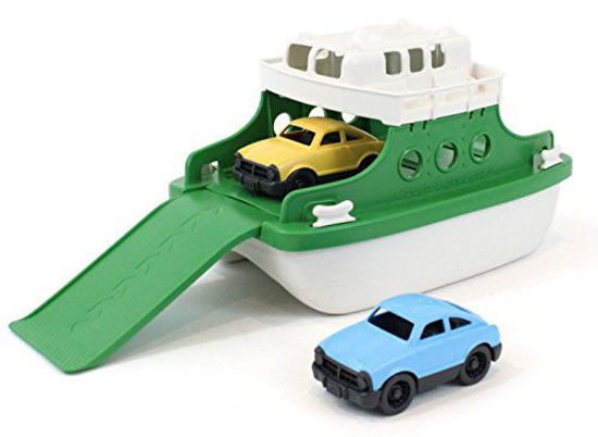 Picture of Green Toys Ferry Boat Bathtub Toy, Green/White, 10"X 6.6"x 6.3"