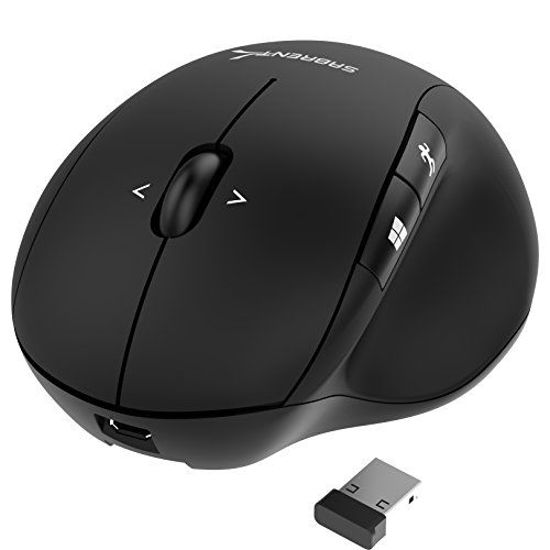 Picture of Sabrent Rechargeable Ergonomic 2.4GHz Wireless Mouse with 4D Function (MS-WRCH)