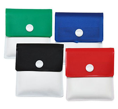 Picture of Meta-U Pocket Ashtray Pouch- Fireproof PVC-Odor Free-Portable Compact- Assorted Color- Pack of 4