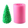 Picture of 3D Christmas Tree Candle Mold - MoldFun Christmas Party Silicone Mold for Fondant, Fimo Clay, Soap, Chocolate, Cake Decoration