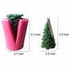 Picture of 3D Christmas Tree Candle Mold - MoldFun Christmas Party Silicone Mold for Fondant, Fimo Clay, Soap, Chocolate, Cake Decoration